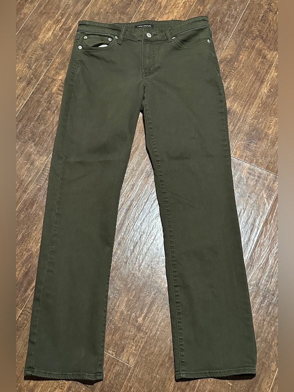 Lucky Brand Straight Sweet Green Denim Jeans Women’s 10 - Picture 2 of 8